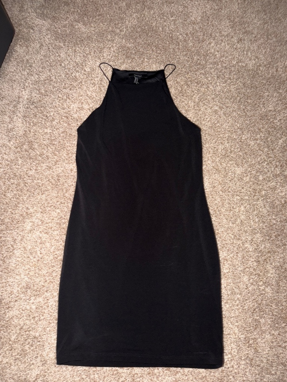 Forever 21 Black Halter Mini Dress